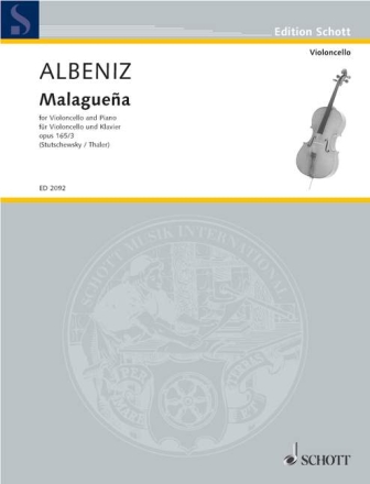 Malaguena op.165,3 f�r Violoncello und Klavier