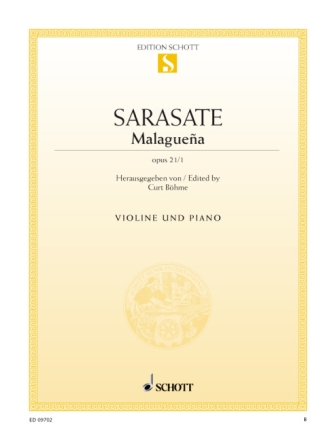 Malague�a op. 21/1 f�r Violine und Klavier