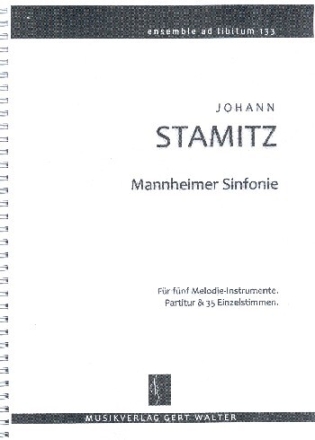Mannheimer Sinfonie f�r flexibles Ensemble Partitur und Stimmen