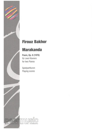 Marakanda op.8 f�r 2 Klaviere 2 Spielpartituren
