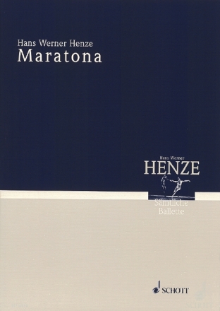 Maratona Tanzdrama von Luchino Visconti. Ein Bild Studienpartitur