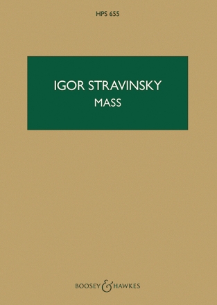 Mass for mixed chorus and double wind quintet study score