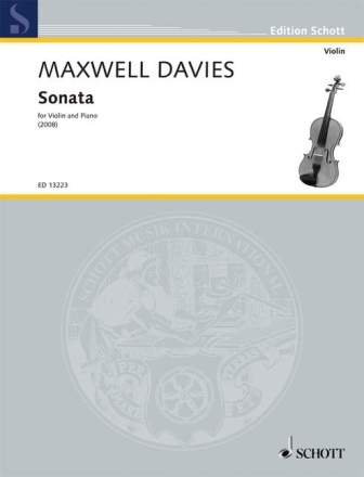 Maxwell Davies, Sir Peter Sonata for Violin and Piano f�r Violine und Klavier