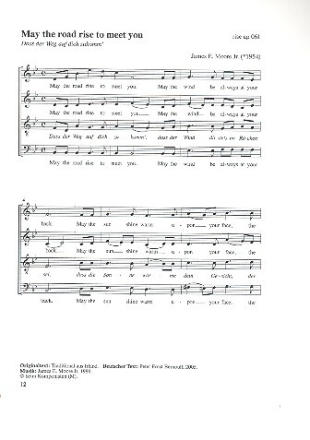 May the Road rise to meet You f�r gem Chor Chorpartitur