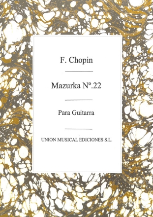 Mazurka Nr.22 op.33,1 f�r Klavier f�r Gitarre
