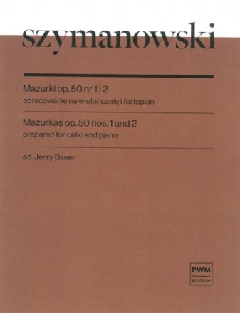 Mazurkas op.50 no.1 and 2 for violoncello and piano