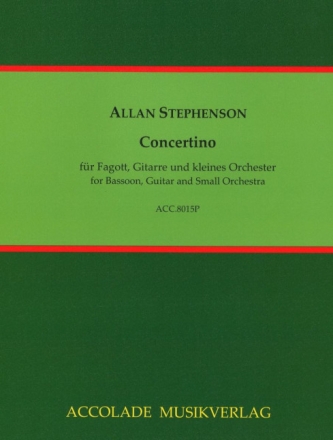 Stephenson, Allan, Concertino Gitarre, Fagott, Orchester Studienpartitur