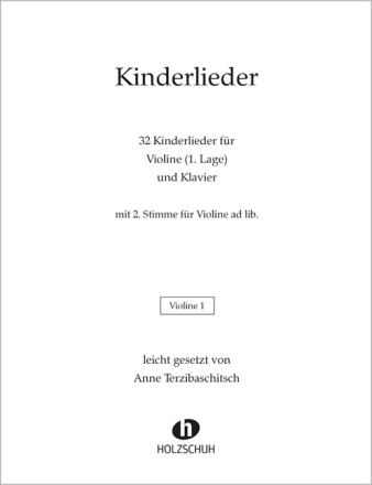 Terzibaschitsch, Anne, Kinderlieder f�r Violine und Klavier Violine 1