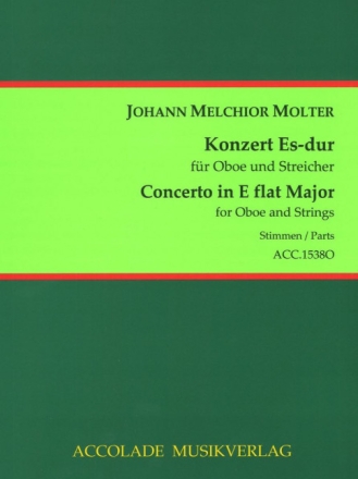 Molter, Johann Melchior, Konzert Es-Dur Oboe, Streicher Stimmensatz: 3.3.2.3.Continuo