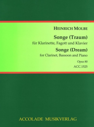 Molbe, Heinrich, Songe op. 80 Klarinette, Fagott, Klavier