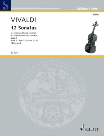 12 Sonaten op. 2 Heft 2 f�r Violine und Basso continuo, Violoncello ad libitum