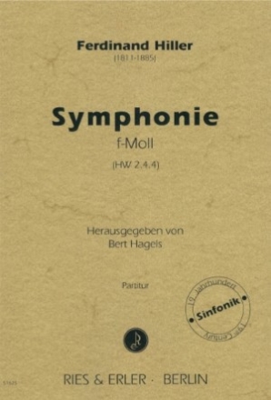 Symphonie f-Moll (HW 2.4.4) f�r Orchester Partitur