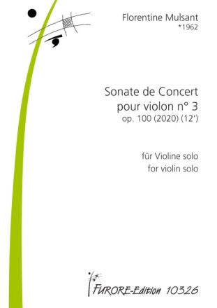Sonate de Concert no.3 op.100  f�r Violine solo
