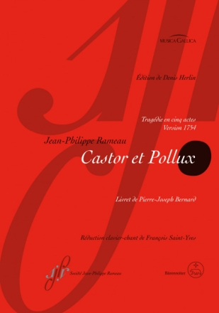 Castor et Pollux f�r Soli, gem Chor, Ballett und Orchester Klavierauszug