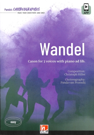 Wandel (+APP) for 3 voices with piano ad lib. score