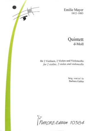 Quintett d-Moll f�r 2 Violinen, 2 Violen und Violoncello Partitur und Stimmen