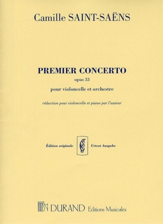 Concerto la mineur no.1 op.33 pour violoncelle et orchestre pour violoncelle et piano