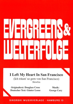 I LEFT MY HEART IN SAN FRANCISCO EINZELAUSGABE