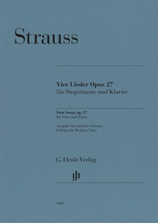 4 Lieder op.27 f�r mittlere Singstimme und Klavier