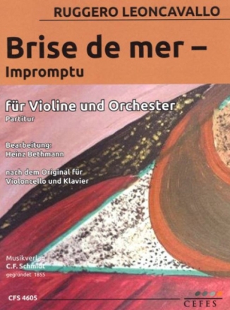 Brise du Mer Violine und Orchester Partitur