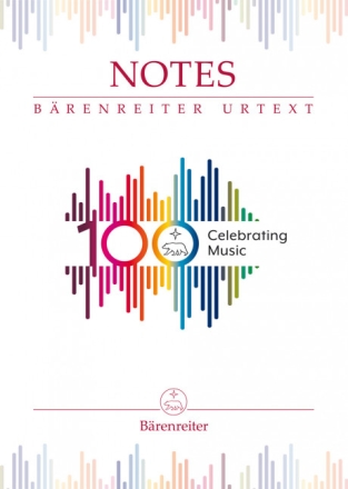 Notizbuch Notes - Celebrating Music  mit Jubil�umslogo (100 Jahre) (Mindestabnahme 10 St�ck)