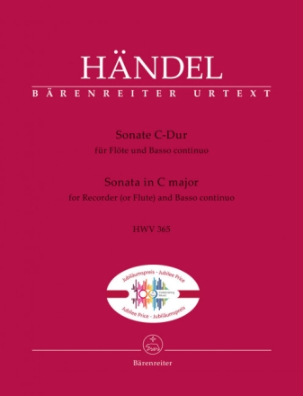 Sonate C-Dur HWV 365 f�r Fl�te und Basso continuo