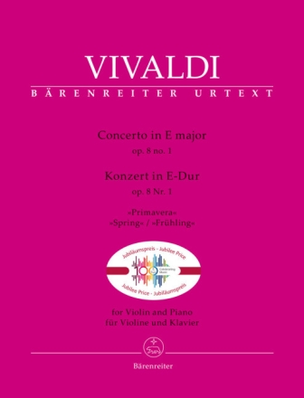 Konzert in E-Dur op.8/1 'Fr�hling' f�r Violine und Klavier