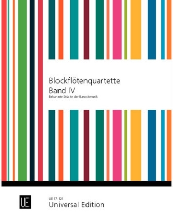 Blockfl�ten-Quartette Band 4 f�r 4 Blockfl�ten (SATB) Partitur