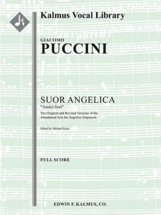 Suor Angelica: Amici fiori for soprano and orchestra full score
