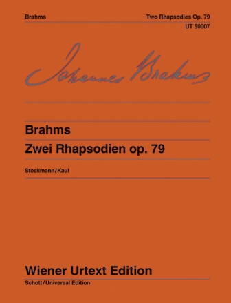 2 Rhapsodien op.79 f�r Klavier