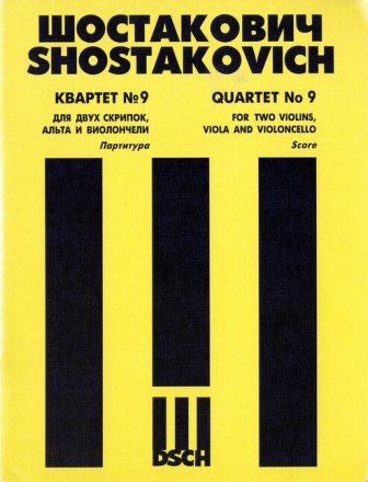 Streichquartett Nr. 9 Streichquartett Partitur
