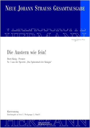 Das Spitzentuch der K�nigin - Die Austern wie fein! Gesang und Orchester Klavierauszug