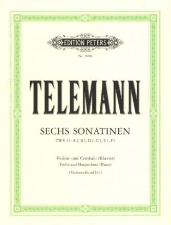 6 Sonatinen f�r Violine und Bc