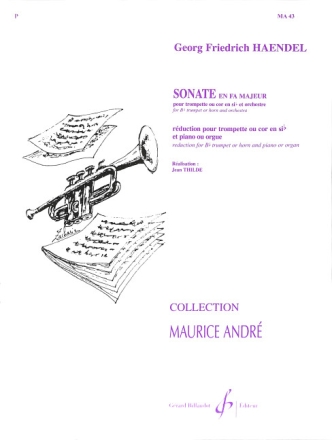 Sonate fa majeur pour trompette ou cor Sib et piano ou orgue