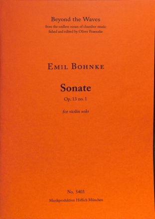 Sonate op. 13/1   for violin solo