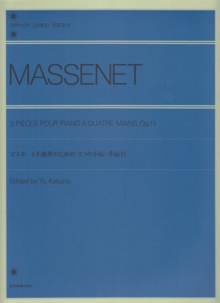 3 Pi�ces pour piano � quatre mains Klavier 4-h�ndig