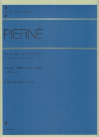 Valse-Impromptu, op. 27 Klavier 4-h�ndig Spielpartitur