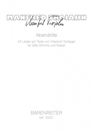 Abendr�te f�r tiefe Stimme und Klavier