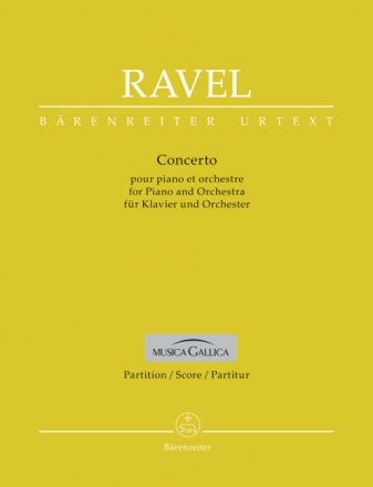 Concerto f�r Klavier und Orchester Partitur