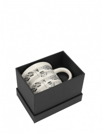 Tasse Sheet Music wei� 350ml (New Bone China) mit Geschenkbox