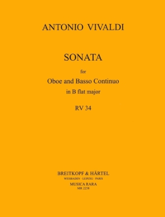 Sonata B flat major RV34 for oboe and bc
