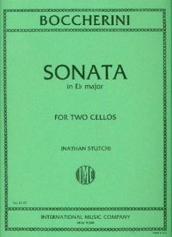 Sonata E flat major for 2 cellos score