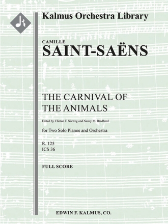 The Carnival of the Animals   for orchestra full score