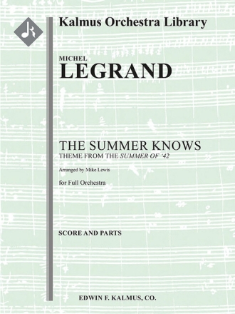 The Summer Knows for full orchestra score and parts