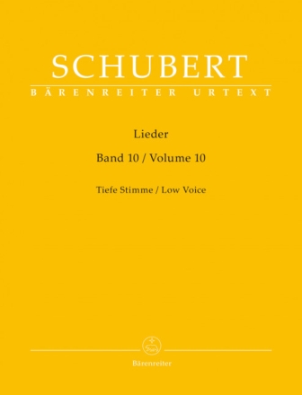 Lieder Band 10 f�r tiefe Stimme und Klavier
