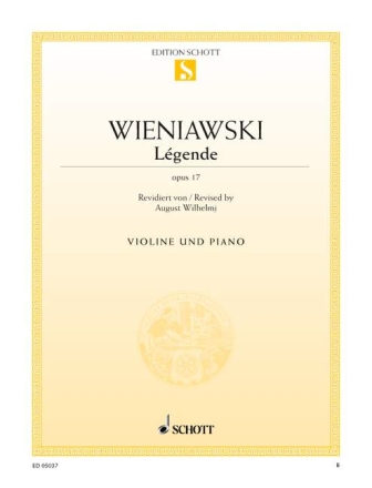 Legende op.17 f�r Violine und Klavier
