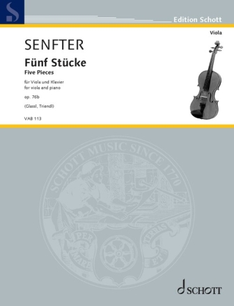 F�nf St�cke op. 76 f�r Viola und Klavier