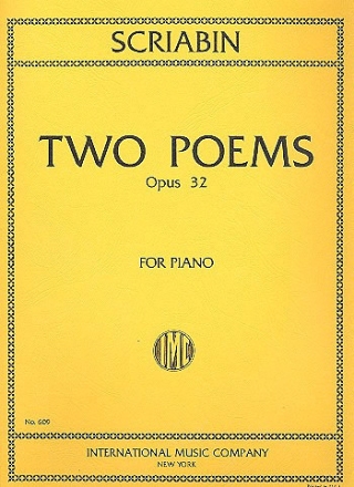 2 poems op.32 for the piano
