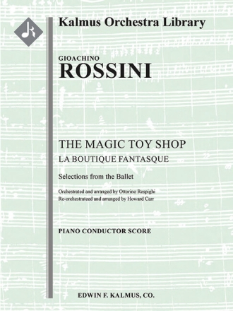 La Boutique Fantasque / THe Magic Toy Shop for orchestra score
