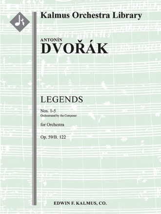 Legends op. 59/B.122 Nos. 1-5 for orchestra full score
